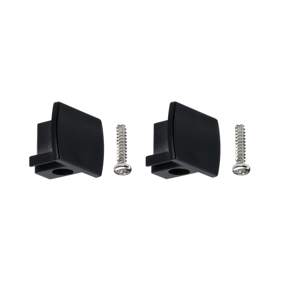 URail Verbinder 2er-Set Endkappe 2er-Set 13x21mm Schwarz matt