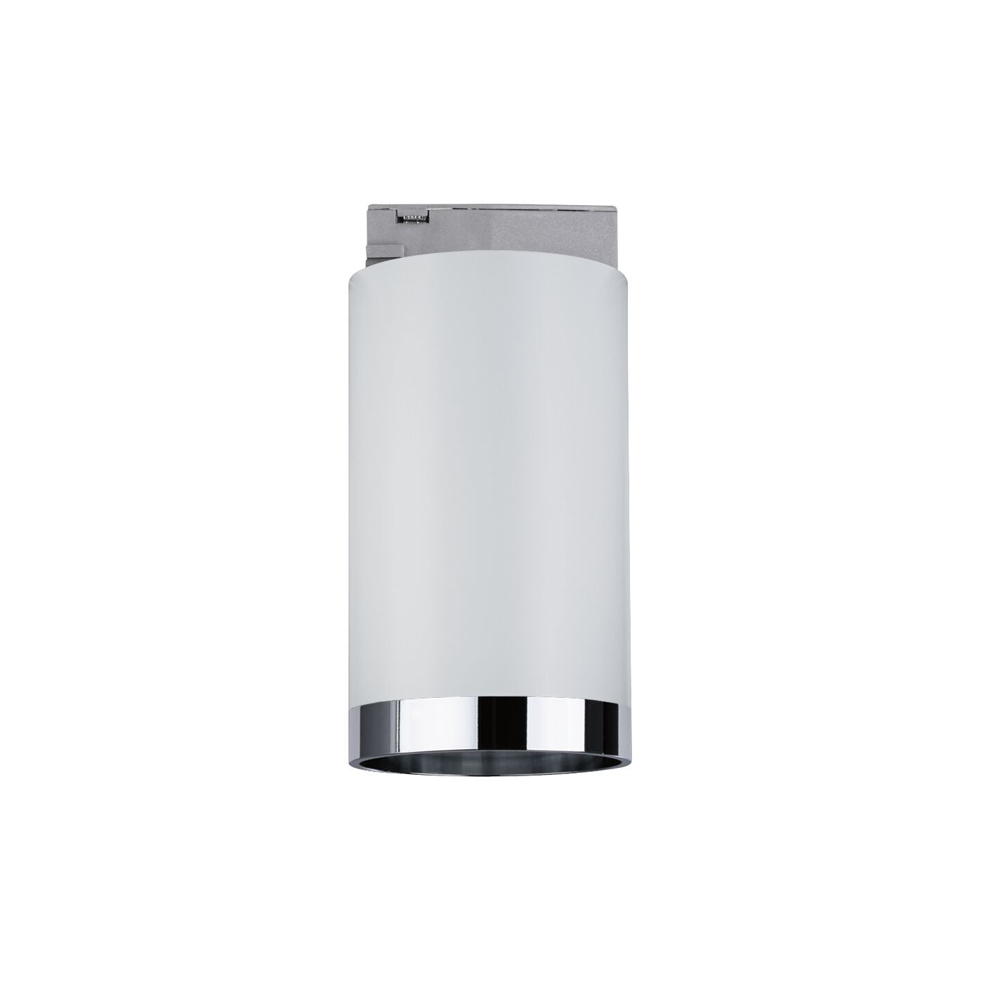 URail Schienenspot Tube Einzelspot GU10 max. 10W dimmbar 230V Weiß/Chrom matt