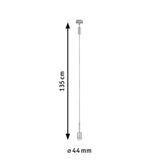 URail Pendel DecoSystems Basic E14 max. 20W dimmbar 230V Chrom matt
