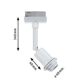 URail Schienenspot DecoSystems Basic Einzelspot E14 max. 20W dimmbar 230V Weiß