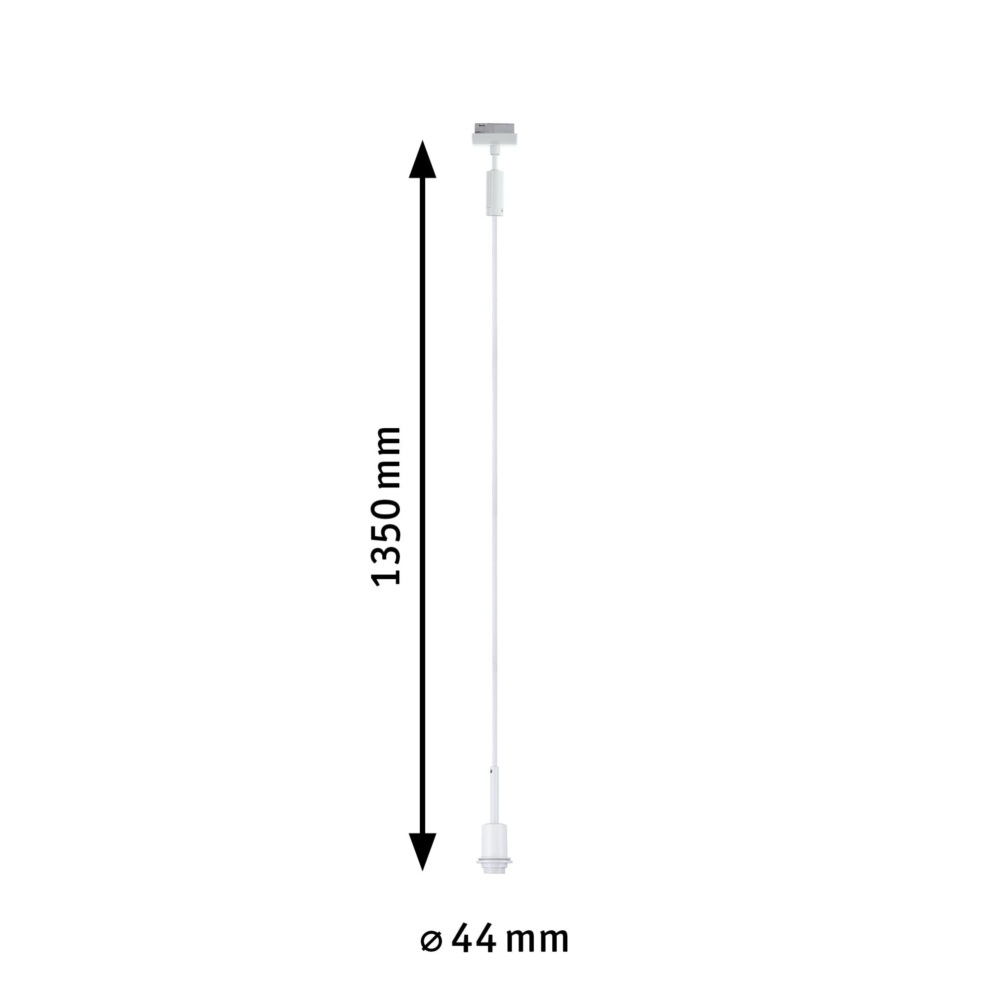 URail Pendel DecoSystems Basic E14 max. 20W dimmbar 230V Weiß