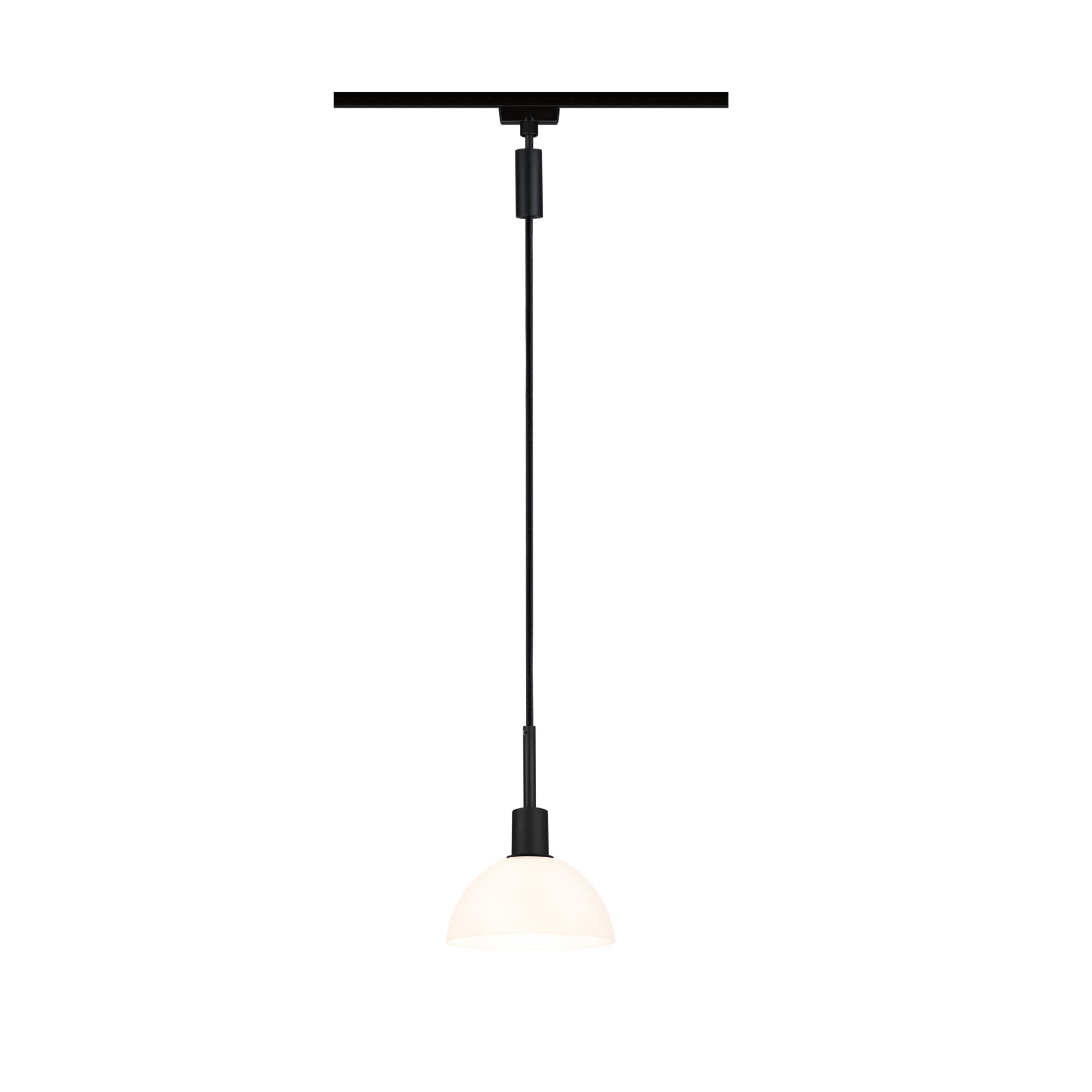 URail Pendel Sarrasani E14 max. 20W dimmbar 230V Schwarz matt/Opal