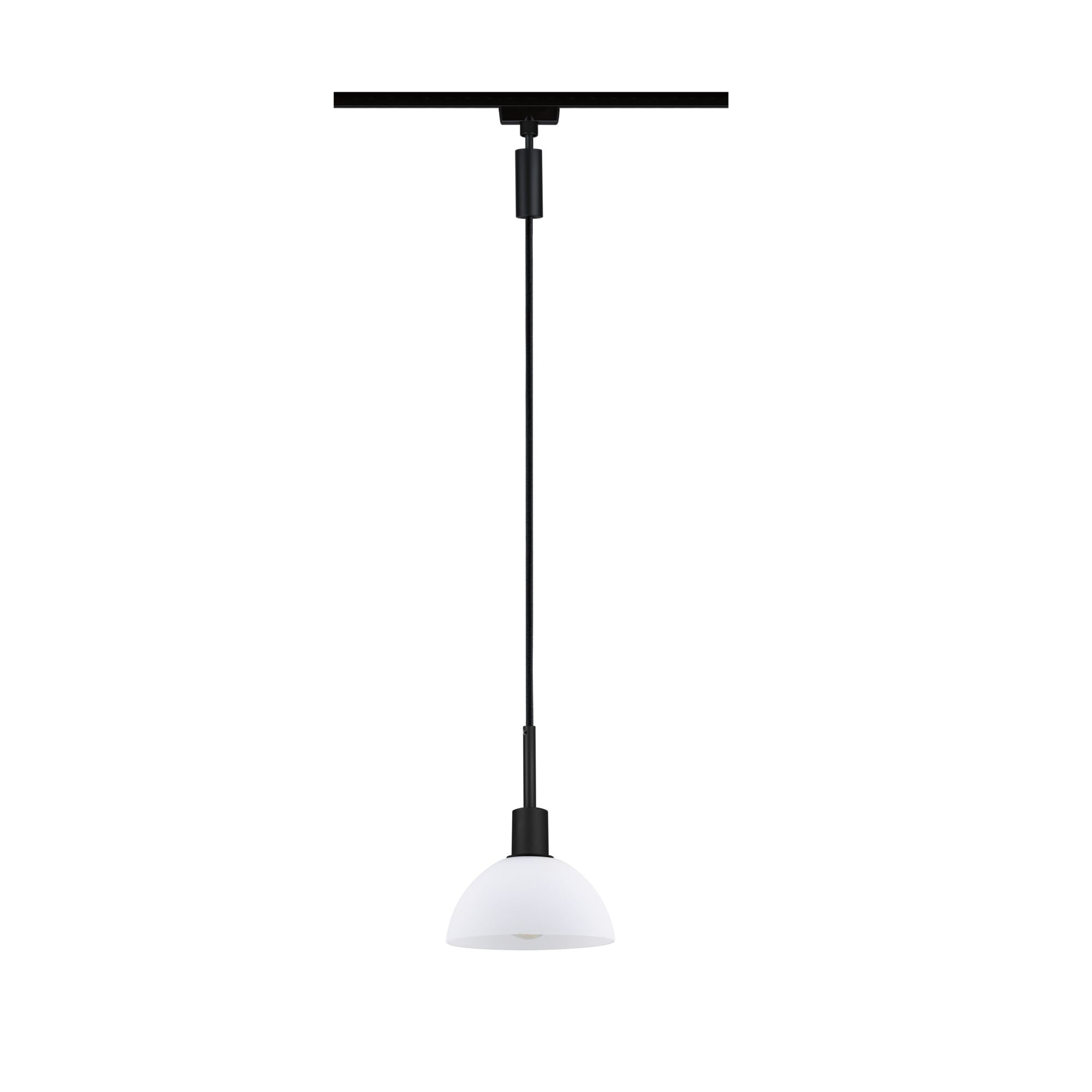 URail Pendel Sarrasani E14 max. 20W dimmbar 230V Schwarz matt/Opal