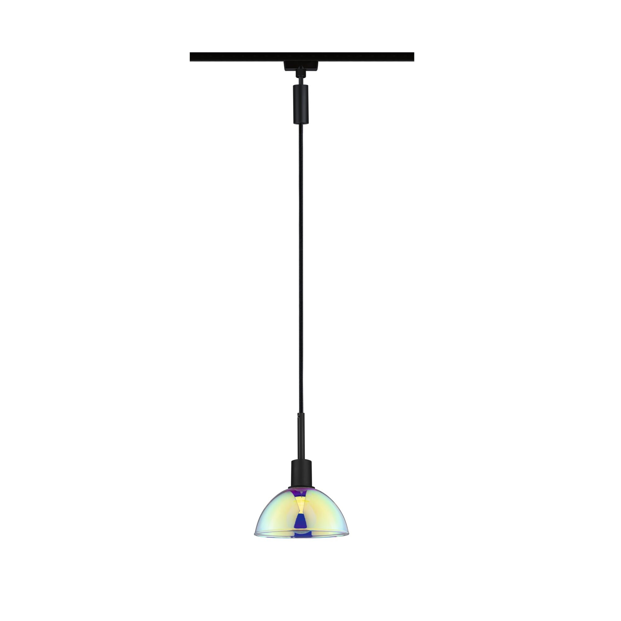 URail Pendel Sarrasani E14 max. 20W dimmbar 230V Schwarz matt/Dichroic