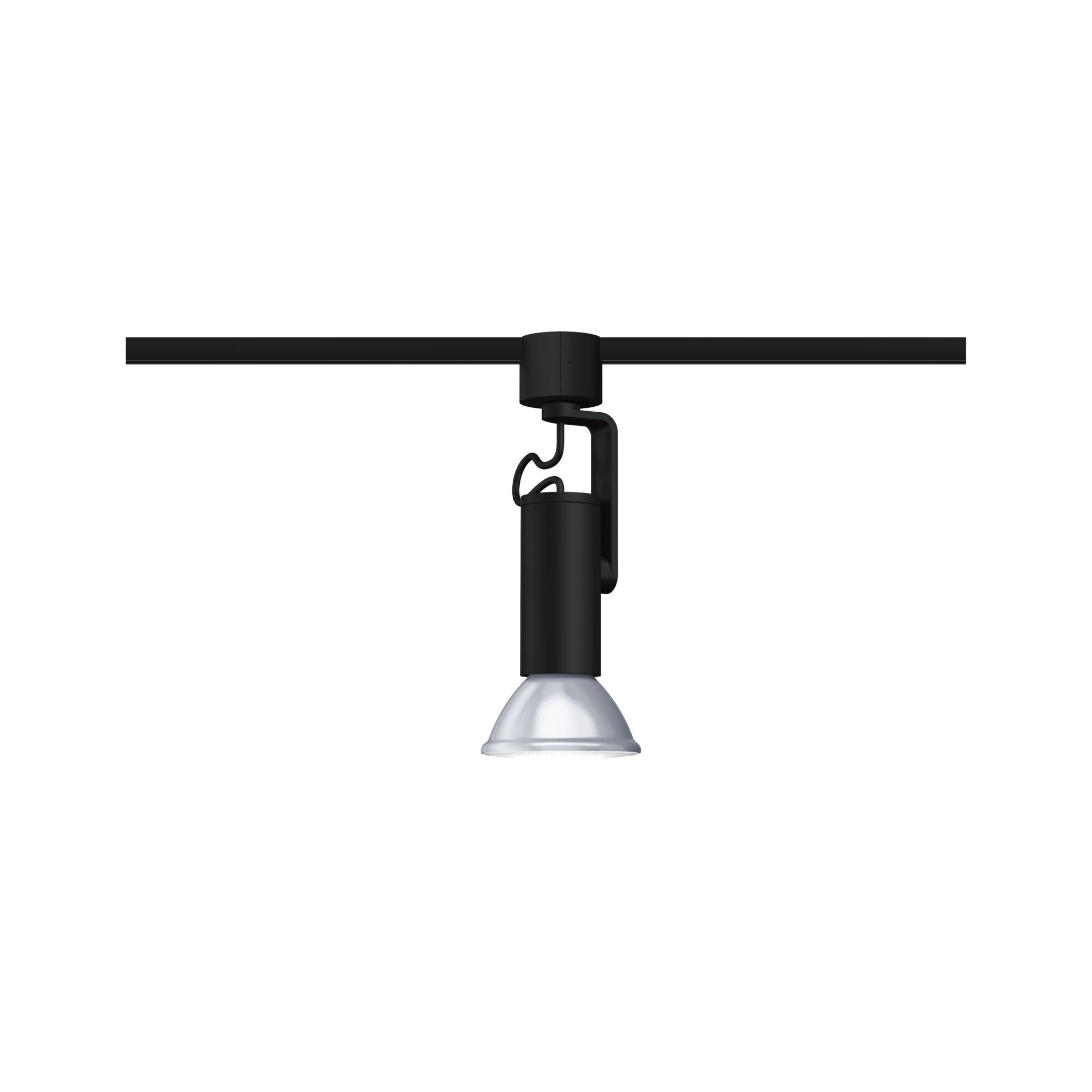 URail Schienenspot Apol II Einzelspot E27 max. 50W dimmbar 230V Schwarz