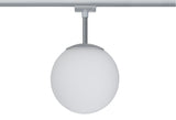 URail Schienenspot Globe Einzelspot E14 max. 10W dimmbar 230V Chrom matt/Opal