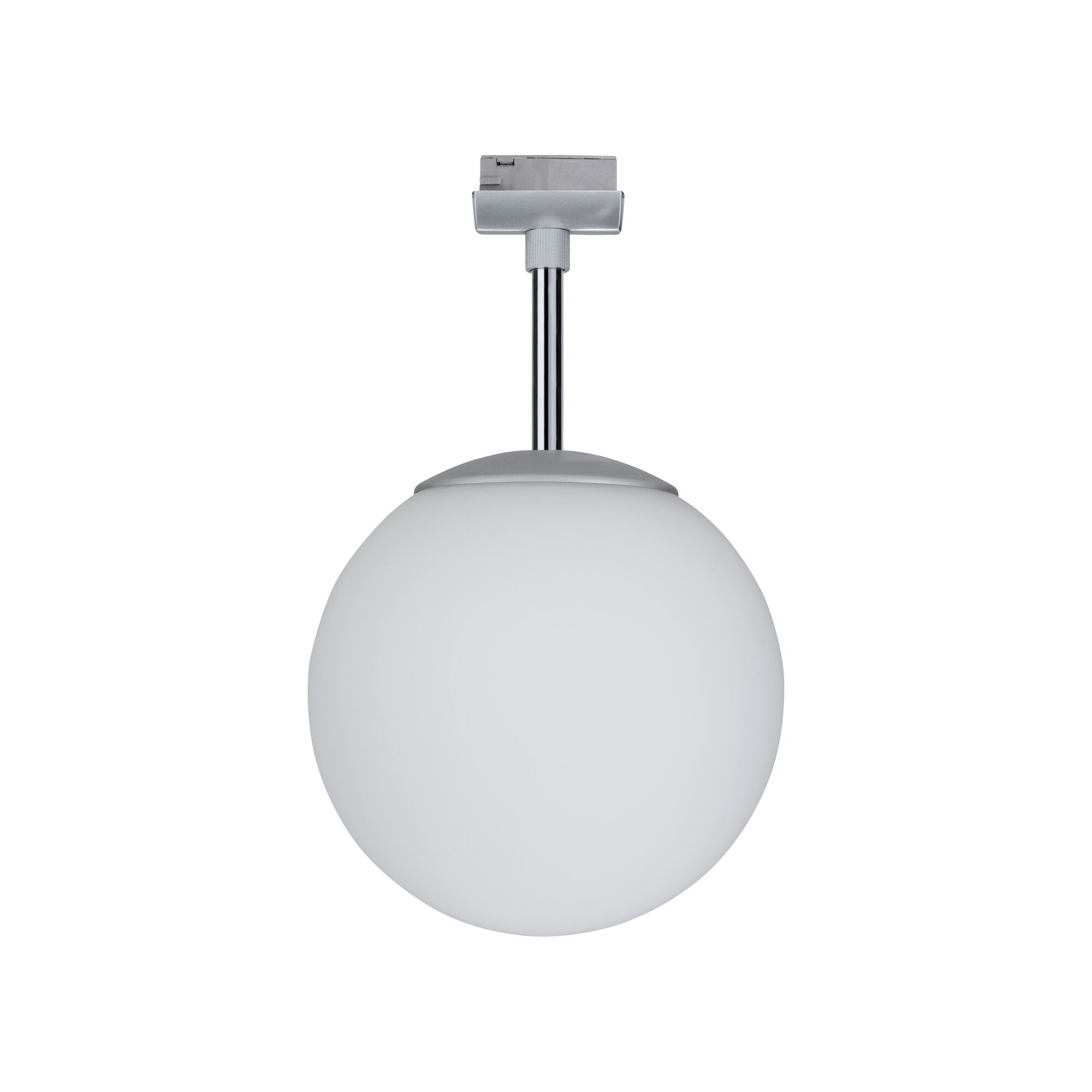 URail Schienenspot Globe Einzelspot E14 max. 10W dimmbar 230V Chrom matt/Opal