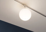URail Schienenspot Globe Einzelspot E14 max. 10W dimmbar 230V Chrom matt/Opal