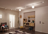 URail Schienenspot Globe Einzelspot E14 max. 10W dimmbar 230V Chrom matt/Opal