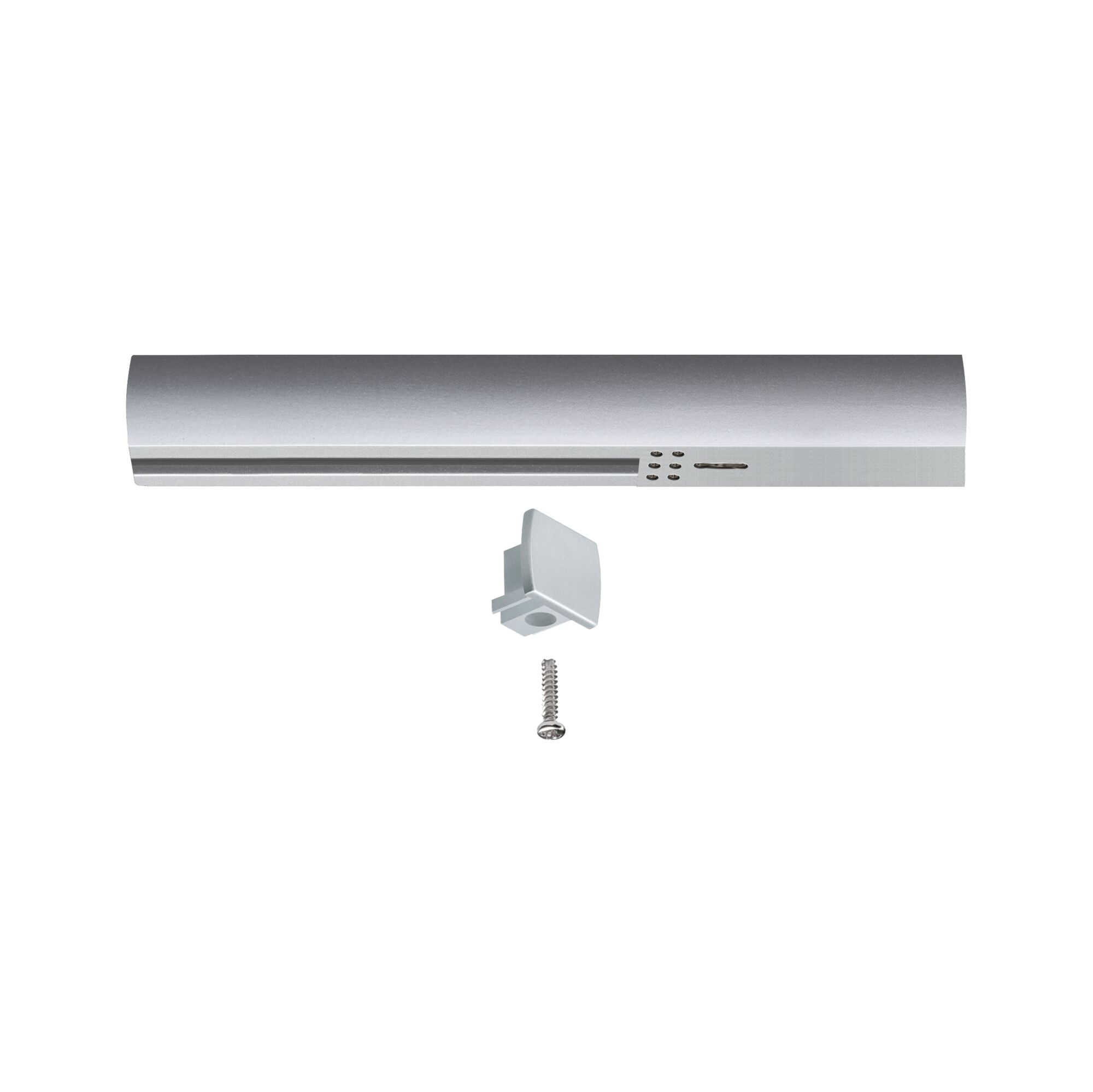 URail Einspeisung Ende 161x18mm max. 1000W Chrom matt