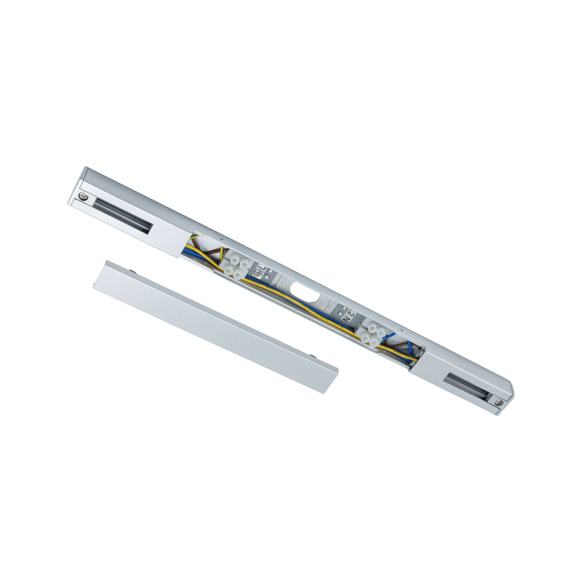 URail Einspeisung Mitte 304x18mm max. 1000/1000W Chrom matt