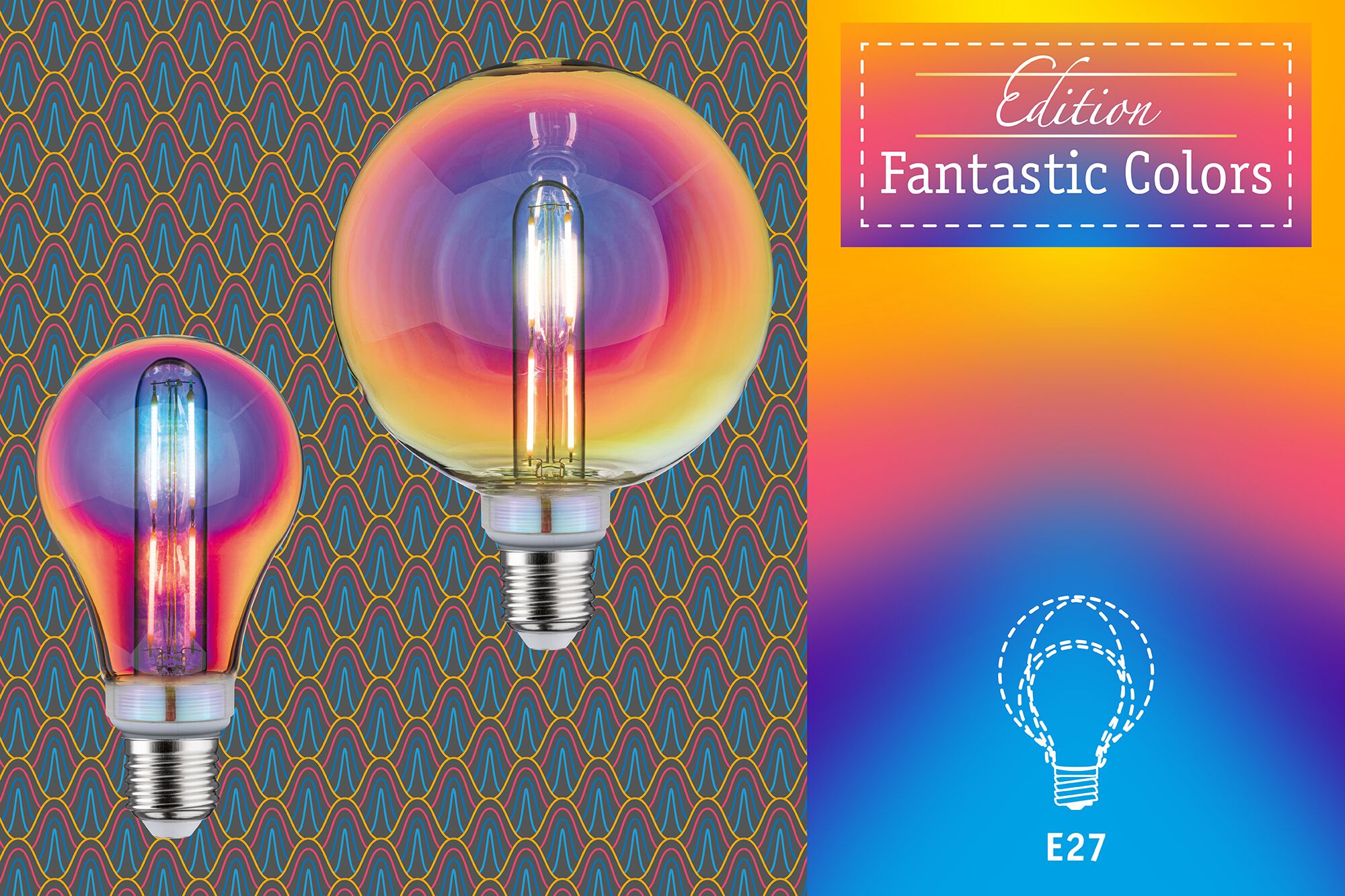 Fantastic Colors Edition LED Birne E27 230V 470lm 5W 2700K dimmbar Dichroic