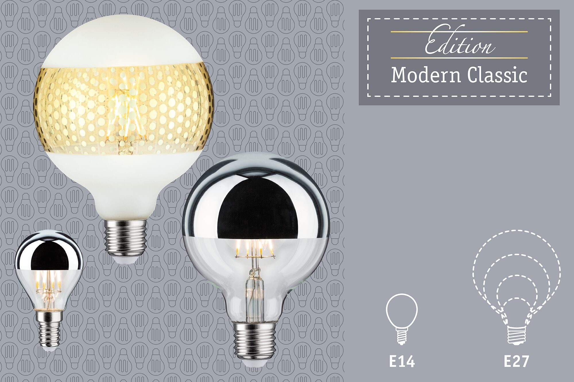 LED Globe  Kopfspiegel E27 G125